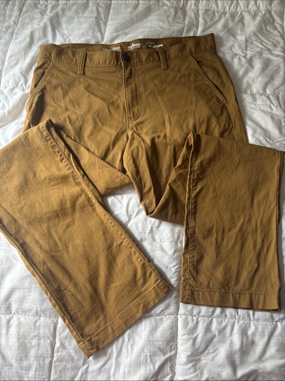 urban pipeline Men's Chinos in Mustard Brown